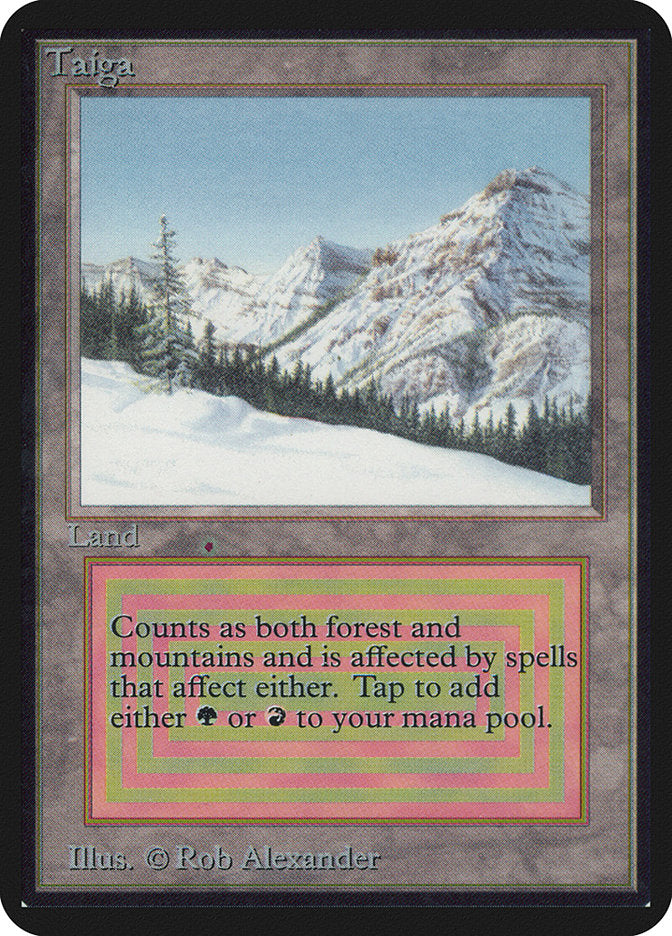 Taiga [Alpha Edition] MTG Single Magic: The Gathering | Red Claw Gaming