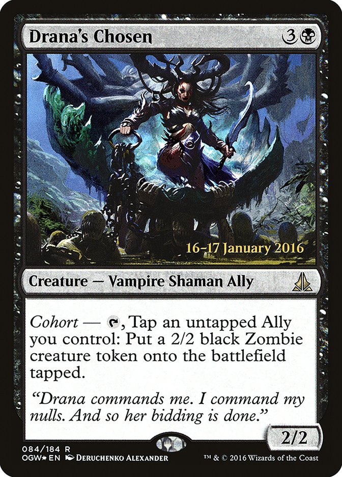 Drana's Chosen [Oath of the Gatewatch Prerelease Promos] MTG Single Magic: The Gathering | Red Claw Gaming