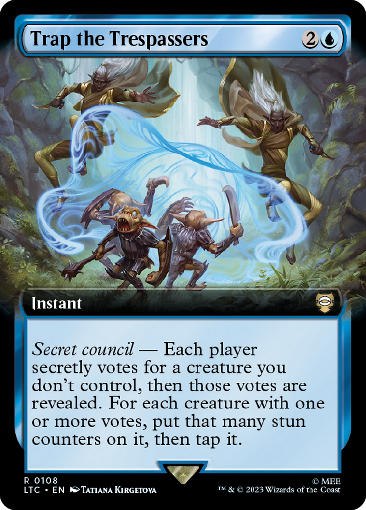Trap the Trespassers (Extended Art) [The Lord of the Rings: Tales of Middle-Earth Commander] MTG Single Magic: The Gathering | Red Claw Gaming