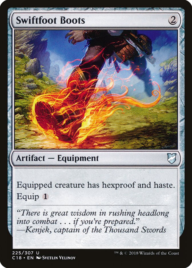 Swiftfoot Boots [Commander 2018] MTG Single Magic: The Gathering | Red Claw Gaming