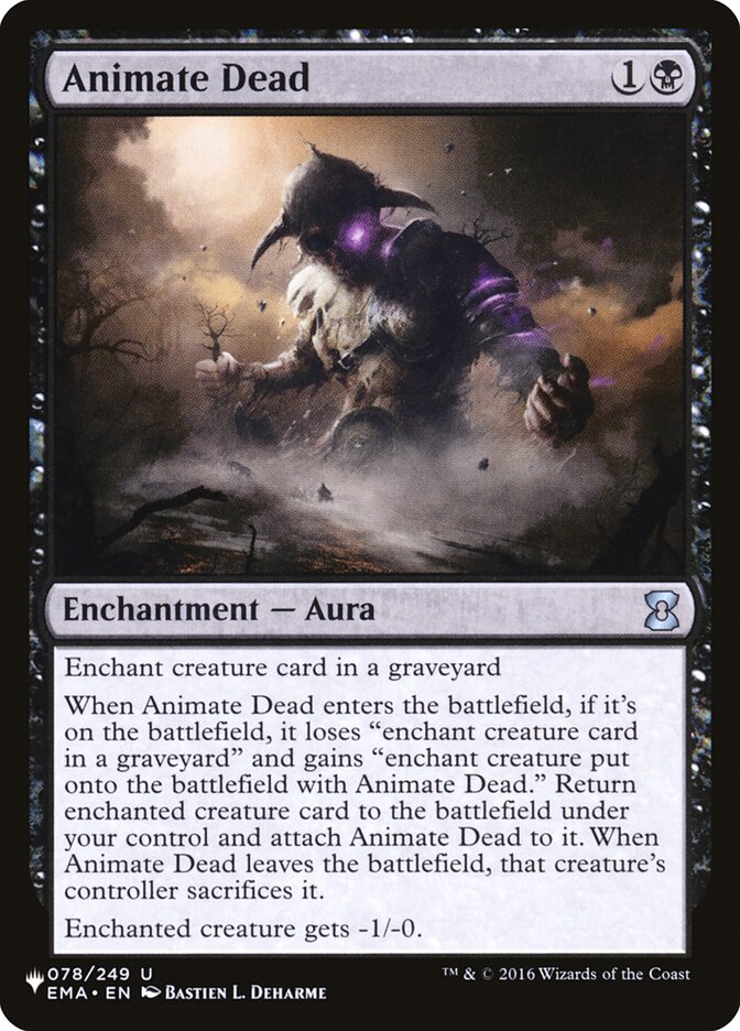 Animate Dead [The List] MTG Single Magic: The Gathering | Red Claw Gaming