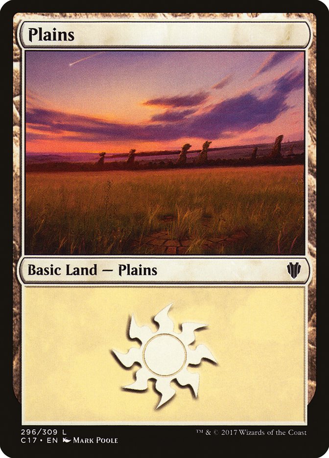 Plains (296) [Commander 2017] MTG Single Magic: The Gathering | Red Claw Gaming