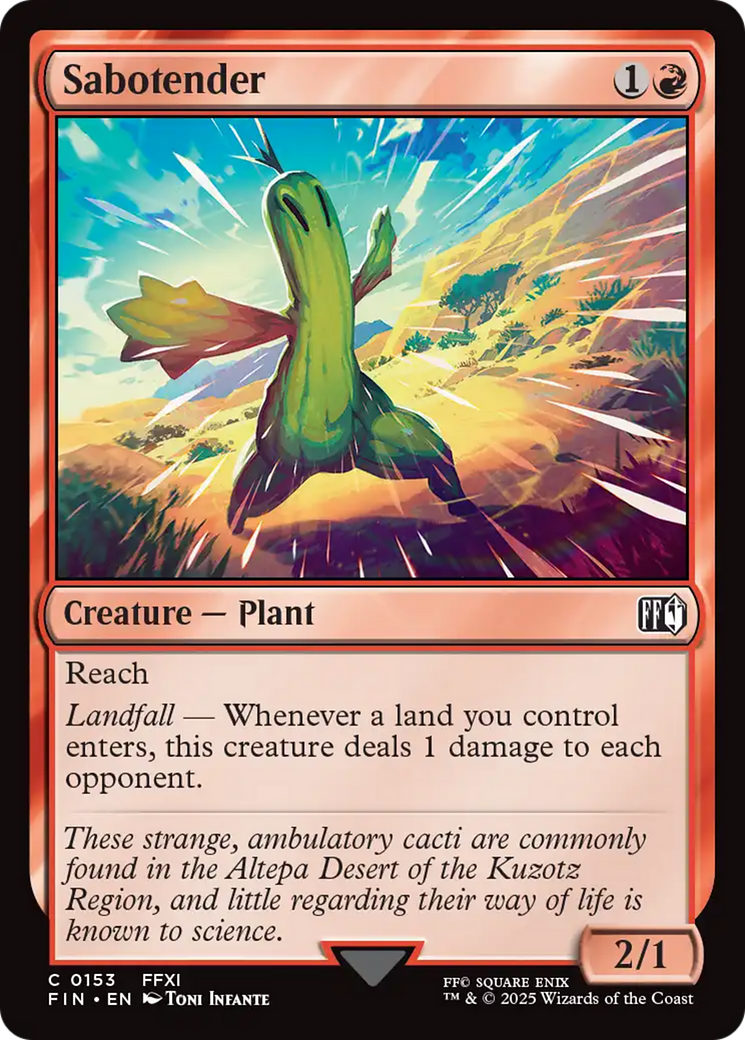 Sabotender [FINAL FANTASY] MTG Single Magic: The Gathering | Red Claw Gaming