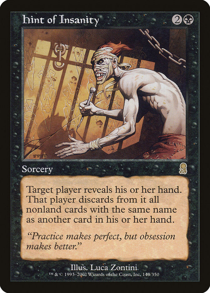 Hint of Insanity [Odyssey] MTG Single Magic: The Gathering | Red Claw Gaming