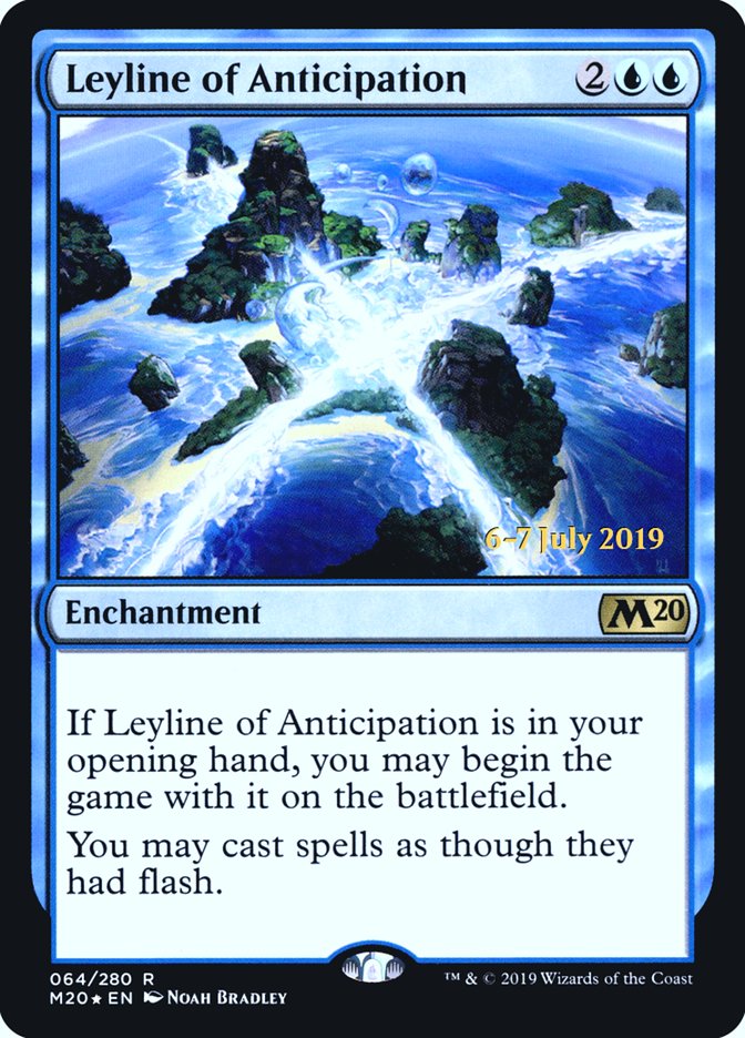 Leyline of Anticipation [Core Set 2020 Prerelease Promos] MTG Single Magic: The Gathering | Red Claw Gaming