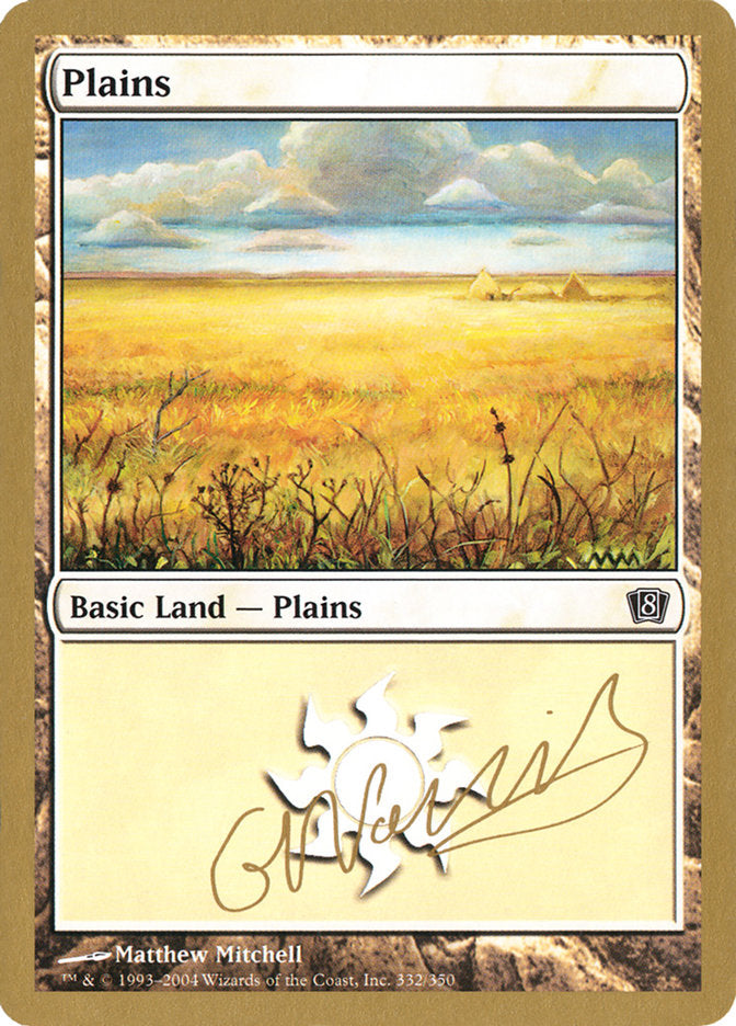 Plains (gn332) (Gabriel Nassif) [World Championship Decks 2004] MTG Single Magic: The Gathering    | Red Claw Gaming