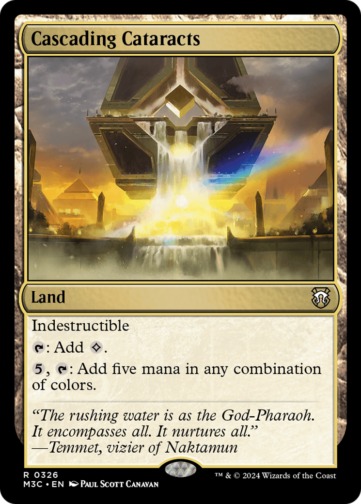 Cascading Cataracts (Ripple Foil) [Modern Horizons 3 Commander] MTG Single Magic: The Gathering | Red Claw Gaming