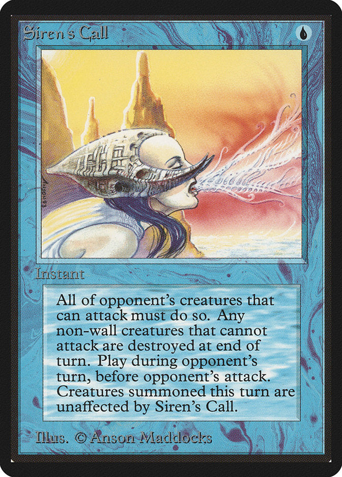 Siren's Call [Beta Edition] MTG Single Magic: The Gathering | Red Claw Gaming