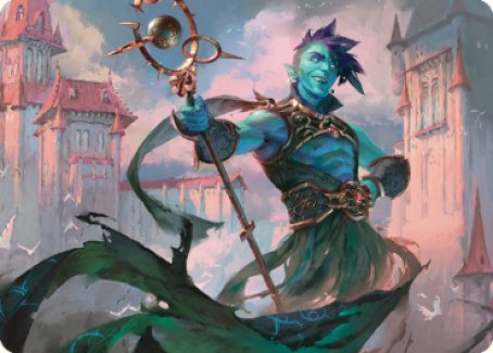Haughty Djinn Art Card [Dominaria United Art Series] MTG Single Magic: The Gathering | Red Claw Gaming