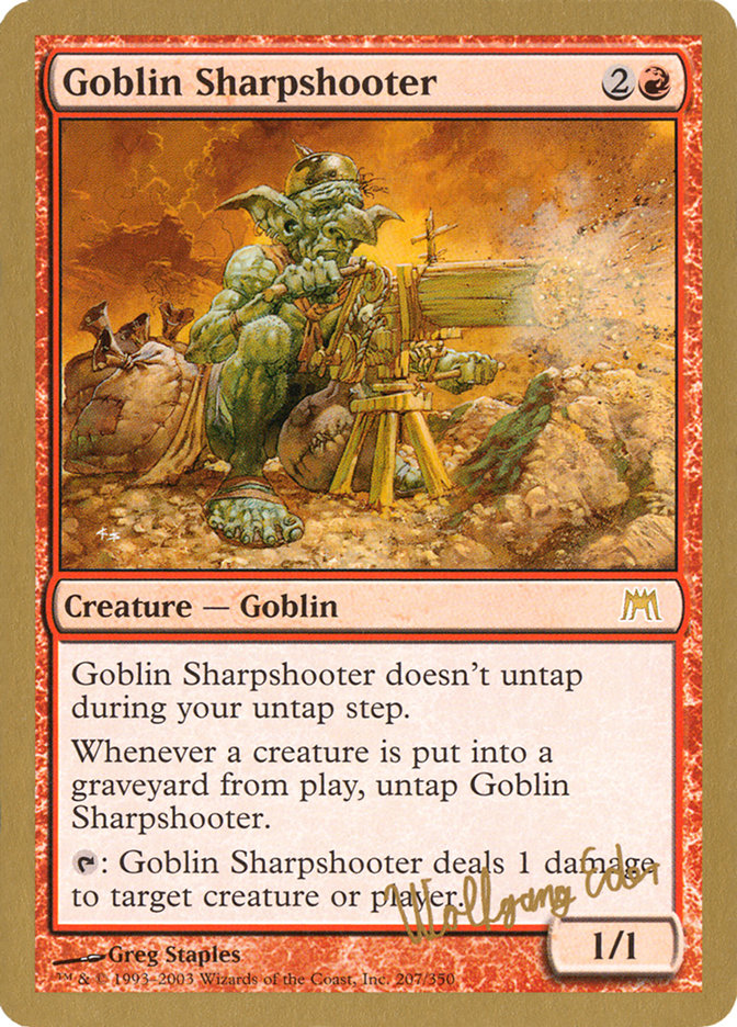 Goblin Sharpshooter (Wolfgang Eder) [World Championship Decks 2003] MTG Single Magic: The Gathering    | Red Claw Gaming