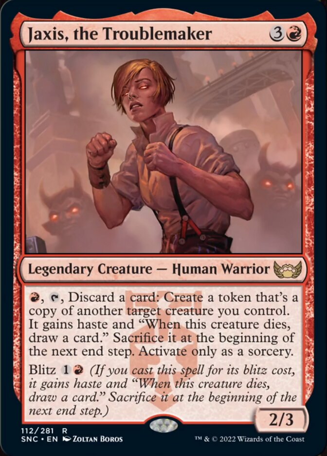 Jaxis, the Troublemaker [Streets of New Capenna] MTG Single Magic: The Gathering | Red Claw Gaming