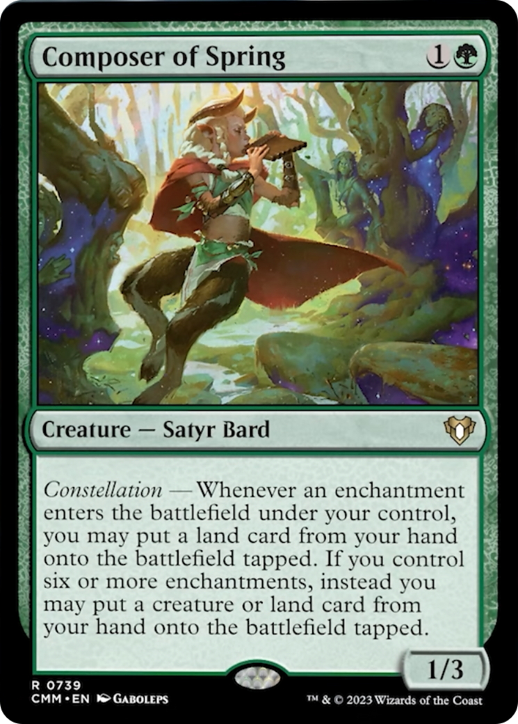 Composer of Spring [Commander Masters] MTG Single Magic: The Gathering | Red Claw Gaming