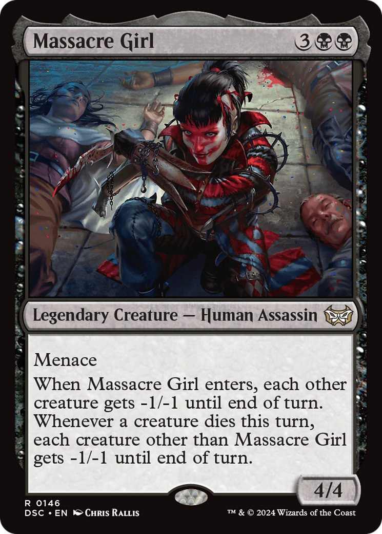 Massacre Girl [Duskmourn: House of Horror Commander] MTG Single Magic: The Gathering | Red Claw Gaming