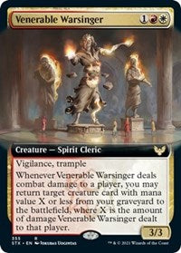 Venerable Warsinger (Extended Art) [Strixhaven: School of Mages] MTG Single Magic: The Gathering | Red Claw Gaming