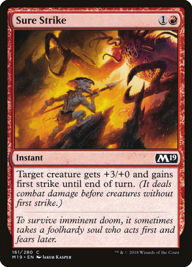 Sure Strike [Core Set 2019] MTG Single Magic: The Gathering | Red Claw Gaming