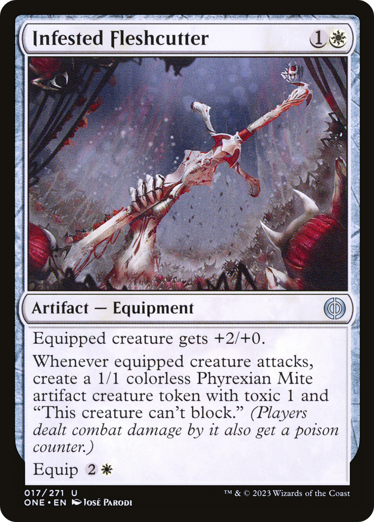 Infested Fleshcutter [Phyrexia: All Will Be One] MTG Single Magic: The Gathering | Red Claw Gaming