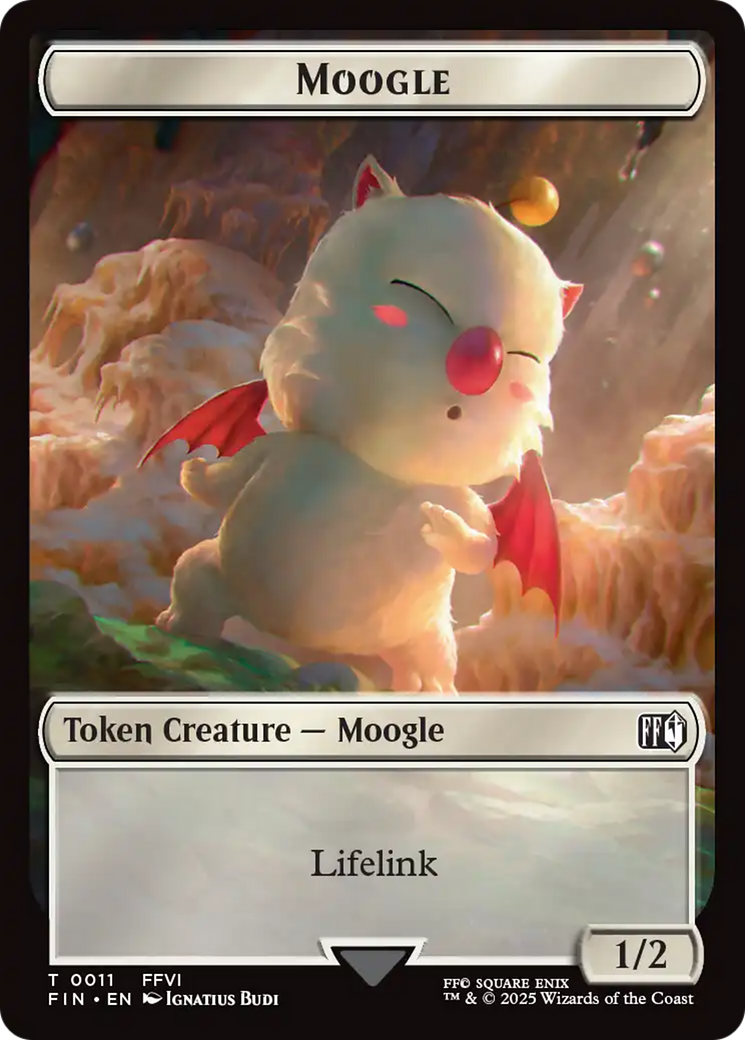 Moogle (0011) // Copy (0001) Double-Sided Token [FINAL FANTASY Tokens] MTG Single Magic: The Gathering | Red Claw Gaming