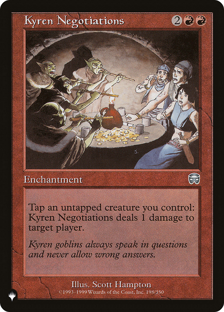 Kyren Negotiations [The List] MTG Single Magic: The Gathering | Red Claw Gaming