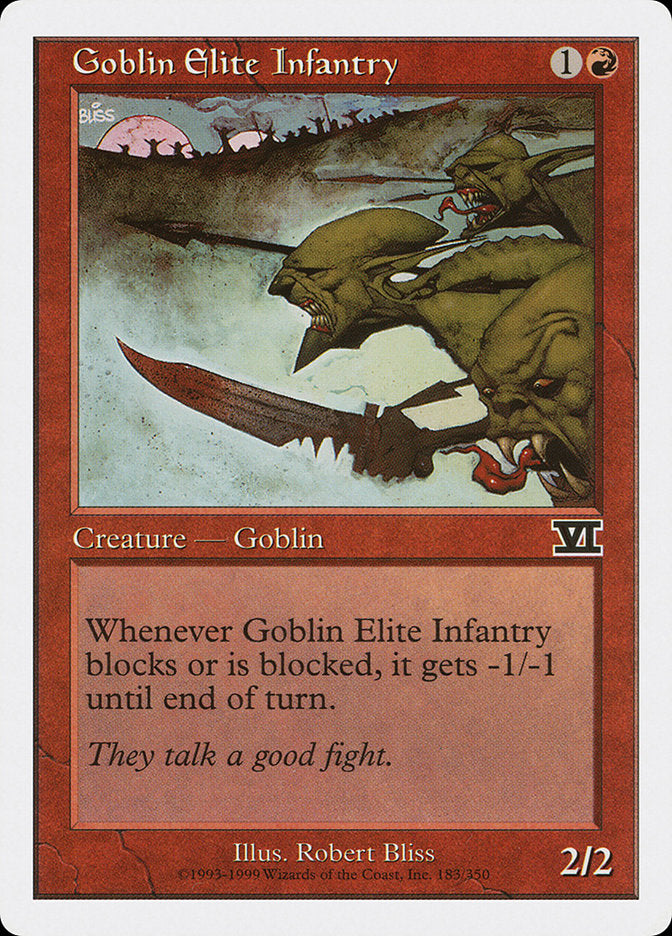 Goblin Elite Infantry [Classic Sixth Edition] MTG Single Magic: The Gathering | Red Claw Gaming