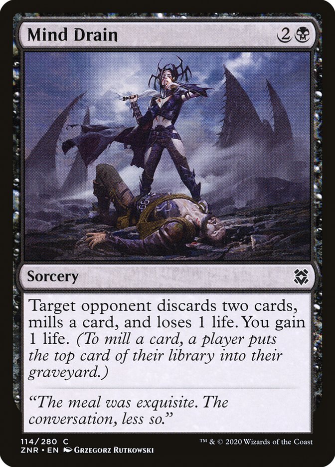 Mind Drain [Zendikar Rising] MTG Single Magic: The Gathering | Red Claw Gaming