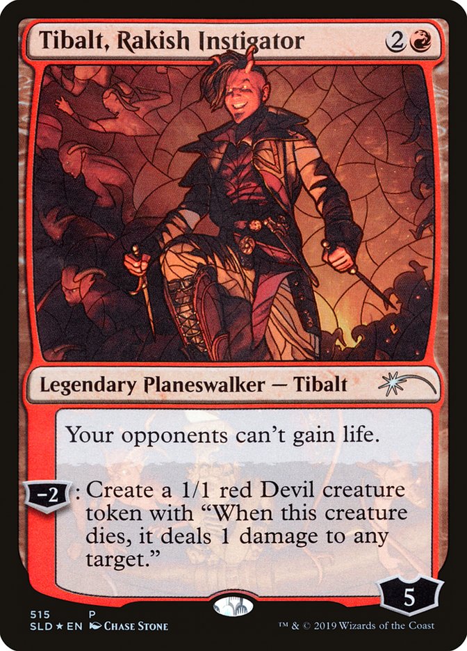 Tibalt, Rakish Instigator (Stained Glass) [Secret Lair Drop Promos] MTG Single Magic: The Gathering | Red Claw Gaming