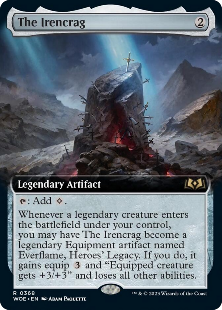 The Irencrag (Extended Art) [Wilds of Eldraine] MTG Single Magic: The Gathering    | Red Claw Gaming