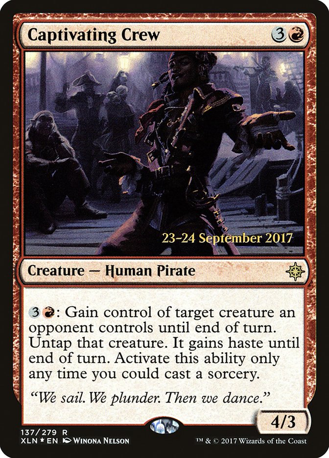 Captivating Crew [Ixalan Prerelease Promos] MTG Single Magic: The Gathering | Red Claw Gaming
