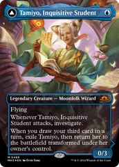 Tamiyo, Inquisitive Student // Tamiyo, Seasoned Scholar (Borderless) (Textured Foil) [Modern Horizons 3] MTG Single Magic: The Gathering    | Red Claw Gaming