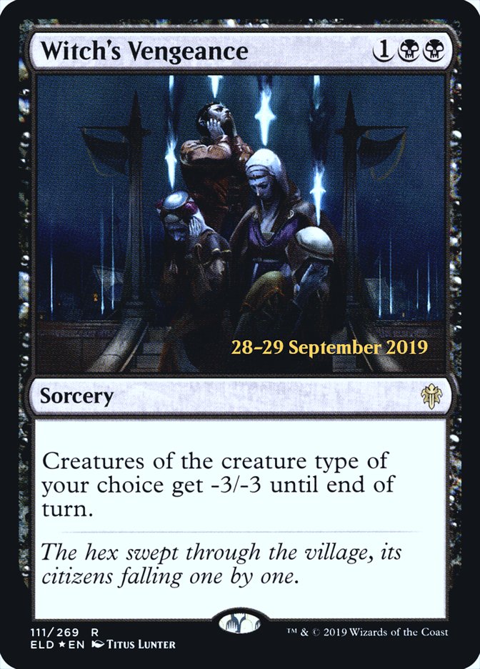Witch's Vengeance [Throne of Eldraine Prerelease Promos] MTG Single Magic: The Gathering | Red Claw Gaming