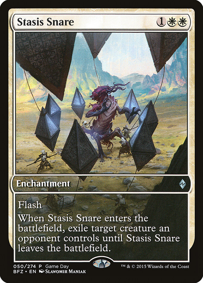 Stasis Snare (Game Day) [Battle for Zendikar Promos] MTG Single Magic: The Gathering | Red Claw Gaming
