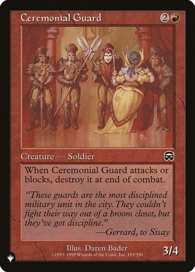Ceremonial Guard [The List] MTG Single Magic: The Gathering | Red Claw Gaming