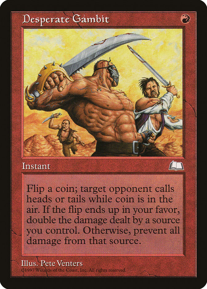 Desperate Gambit [Weatherlight] MTG Single Magic: The Gathering | Red Claw Gaming