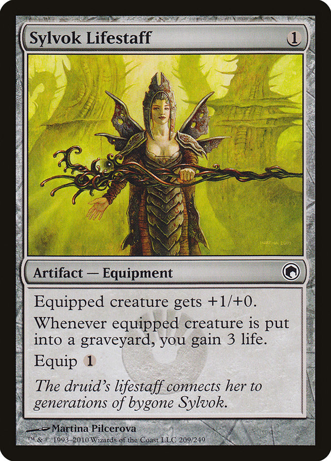 Sylvok Lifestaff [Scars of Mirrodin] MTG Single Magic: The Gathering | Red Claw Gaming