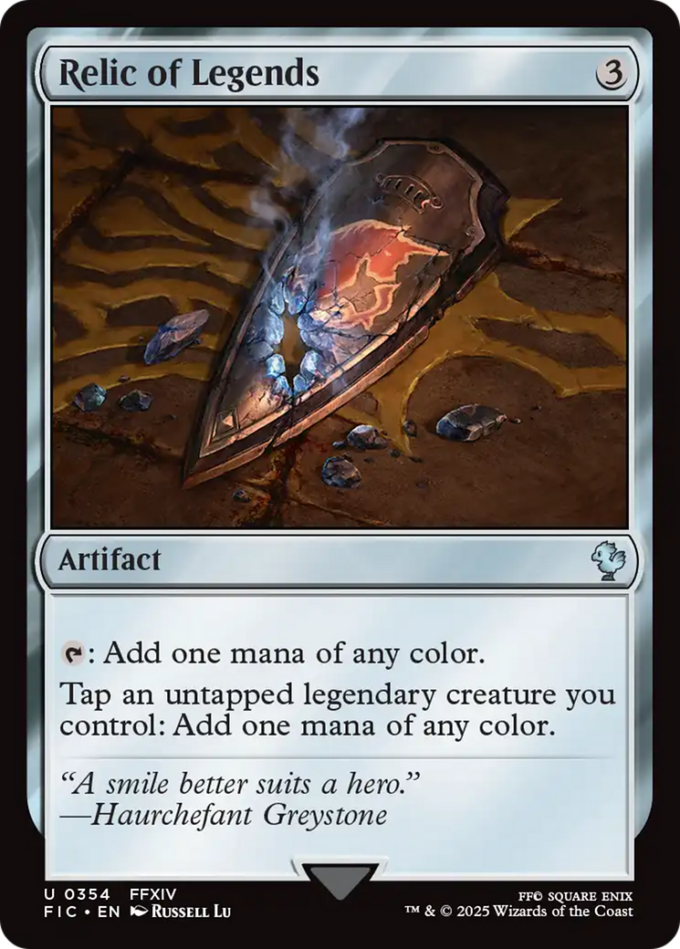 Relic of Legends [FINAL FANTASY Commander] MTG Single Magic: The Gathering | Red Claw Gaming