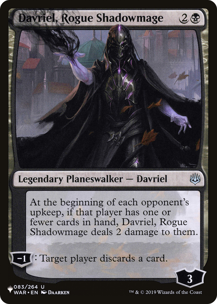 Davriel, Rogue Shadowmage [The List] MTG Single Magic: The Gathering | Red Claw Gaming