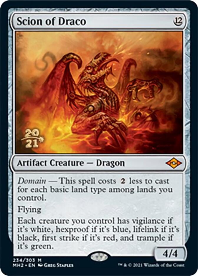 Scion of Draco [Modern Horizons 2 Prerelease Promos] MTG Single Magic: The Gathering | Red Claw Gaming