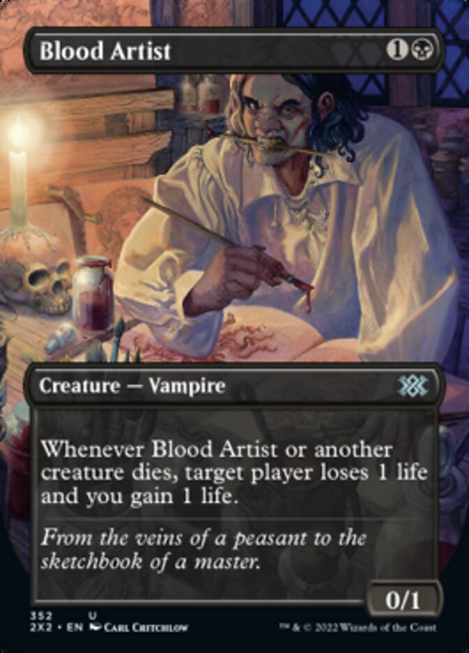 Blood Artist (Borderless Alternate Art) [Double Masters 2022] MTG Single Magic: The Gathering    | Red Claw Gaming