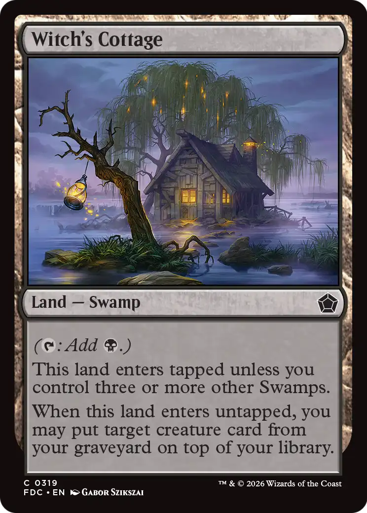 Witch's Cottage [Foundations Commander] | Red Claw Gaming