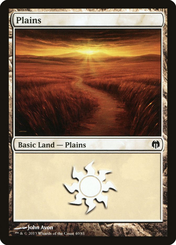 Plains (40) [Duel Decks: Heroes vs. Monsters] MTG Single Magic: The Gathering    | Red Claw Gaming
