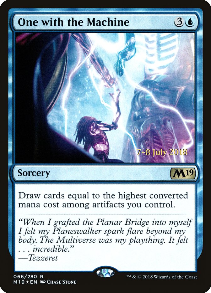 One with the Machine [Core Set 2019 Prerelease Promos] MTG Single Magic: The Gathering | Red Claw Gaming