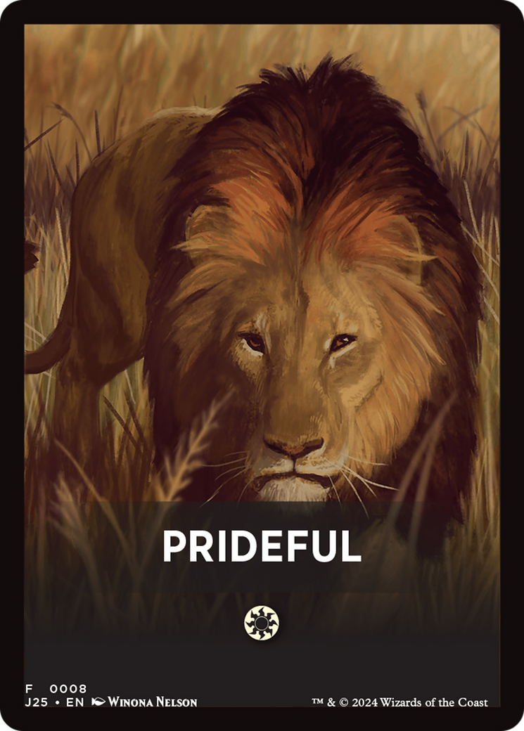 Prideful Theme Card [Foundations Jumpstart Front Cards] MTG Single Magic: The Gathering | Red Claw Gaming