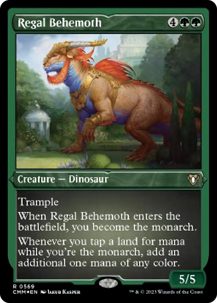 Regal Behemoth (Foil Etched) [Commander Masters] MTG Single Magic: The Gathering | Red Claw Gaming