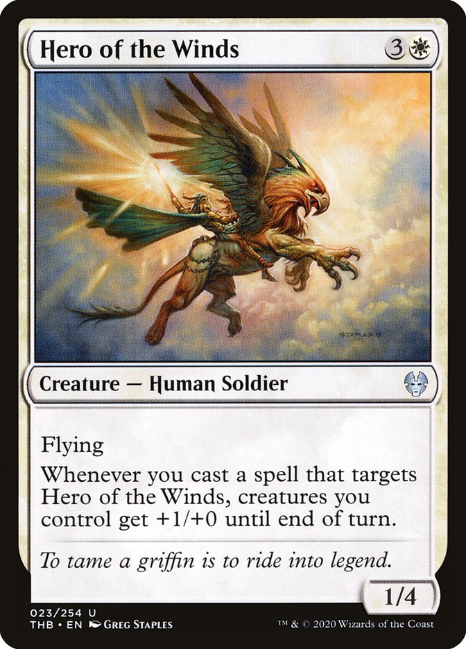 Hero of the Winds [Theros Beyond Death] MTG Single Magic: The Gathering | Red Claw Gaming
