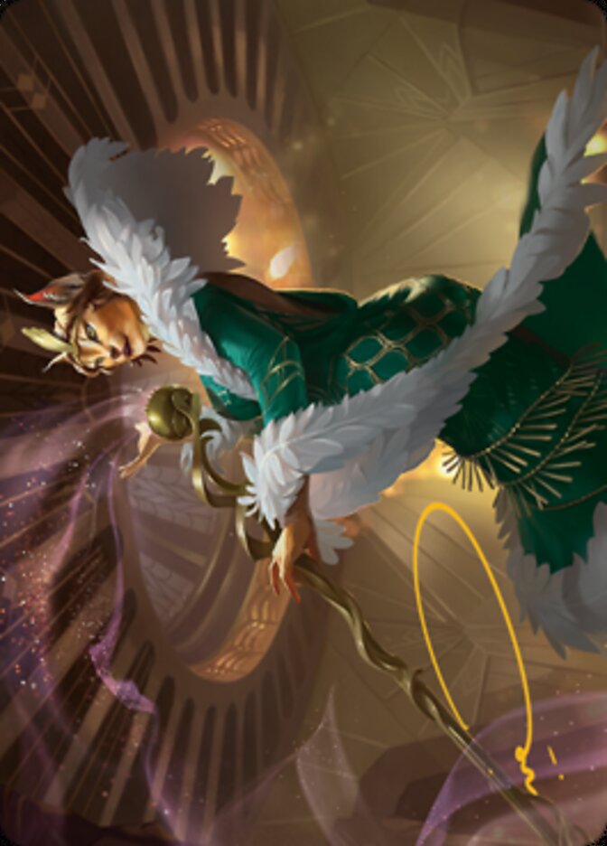 Kitt Kanto, Mayhem Diva Art Card (Gold-Stamped Signature) [Streets of New Capenna Art Series] MTG Single Magic: The Gathering | Red Claw Gaming