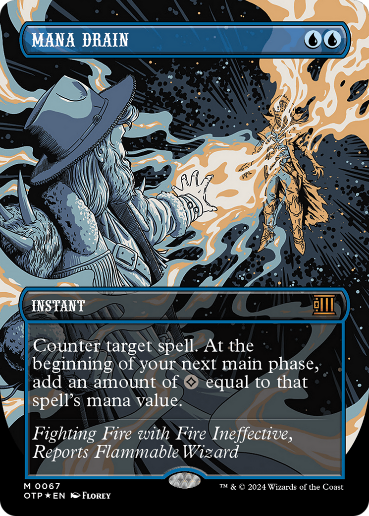 Mana Drain (Textured Foil) [Outlaws of Thunder Junction: Breaking News] MTG Single Magic: The Gathering | Red Claw Gaming