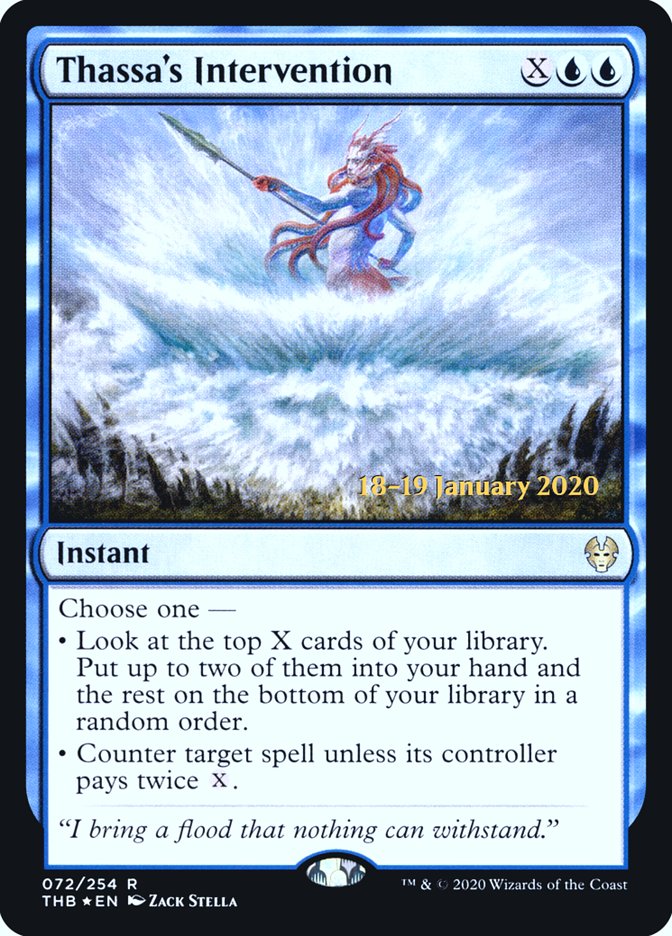 Thassa's Intervention [Theros Beyond Death Prerelease Promos] MTG Single Magic: The Gathering | Red Claw Gaming