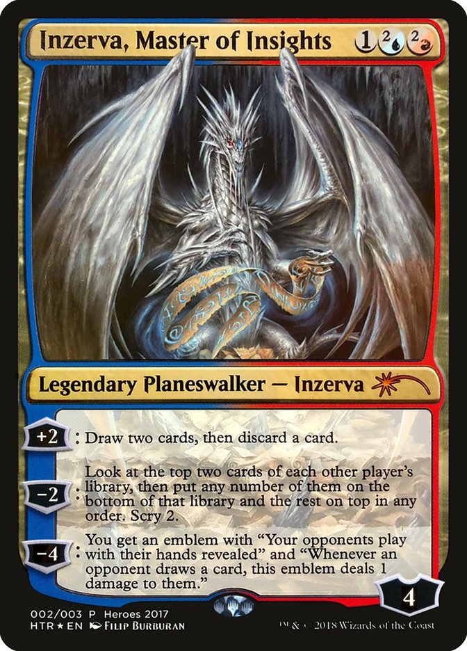 Inzerva, Master of Insights [Heroes of the Realm] MTG Single Magic: The Gathering | Red Claw Gaming