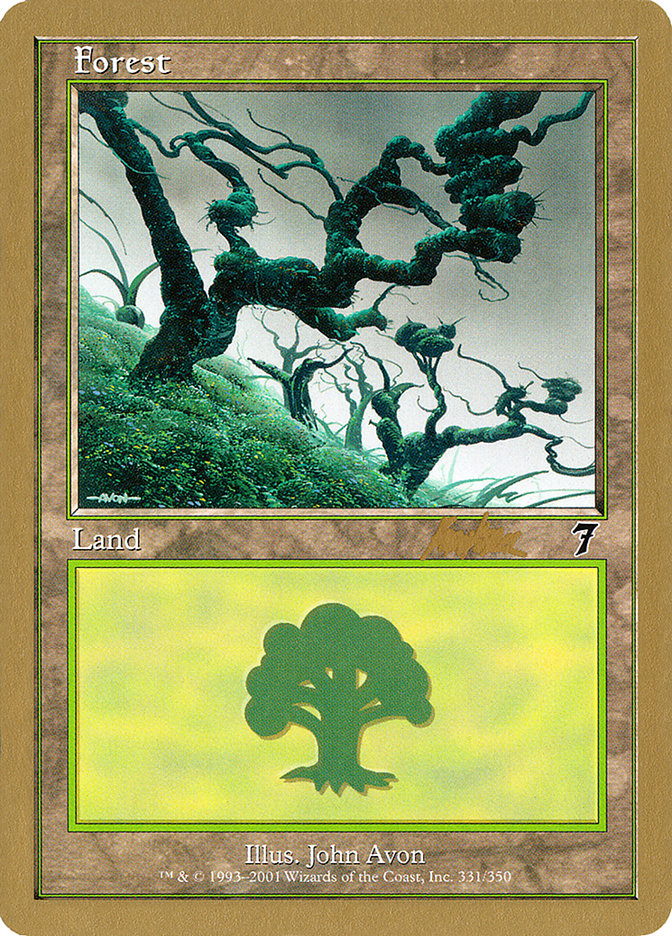 Forest (bk331) (Brian Kibler) [World Championship Decks 2002] MTG Single Magic: The Gathering | Red Claw Gaming