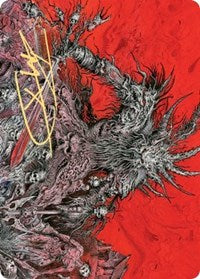 Varragoth, Bloodsky Sire Art Card (Gold-Stamped Signature) [Kaldheim Art Series] MTG Single Magic: The Gathering | Red Claw Gaming