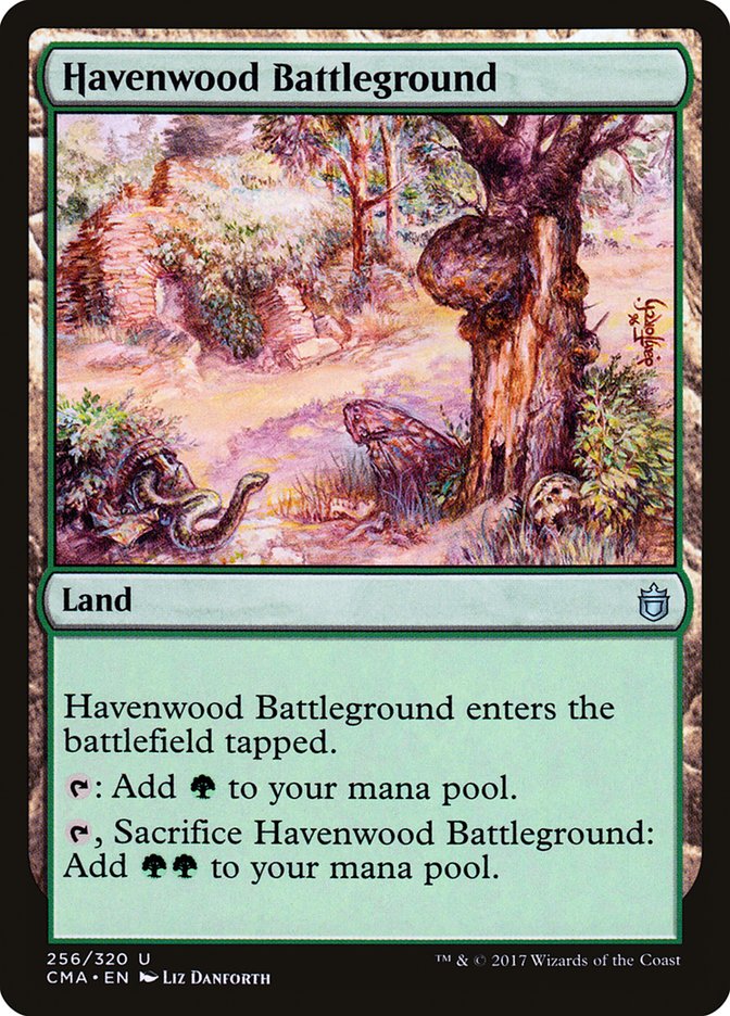 Havenwood Battleground [Commander Anthology] MTG Single Magic: The Gathering | Red Claw Gaming